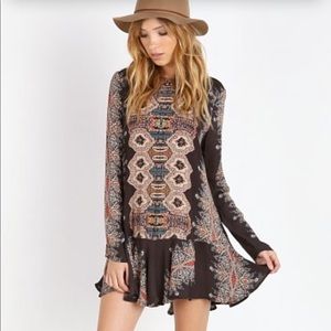 Free People Bohemian Open-Back Dress SIZE: M
